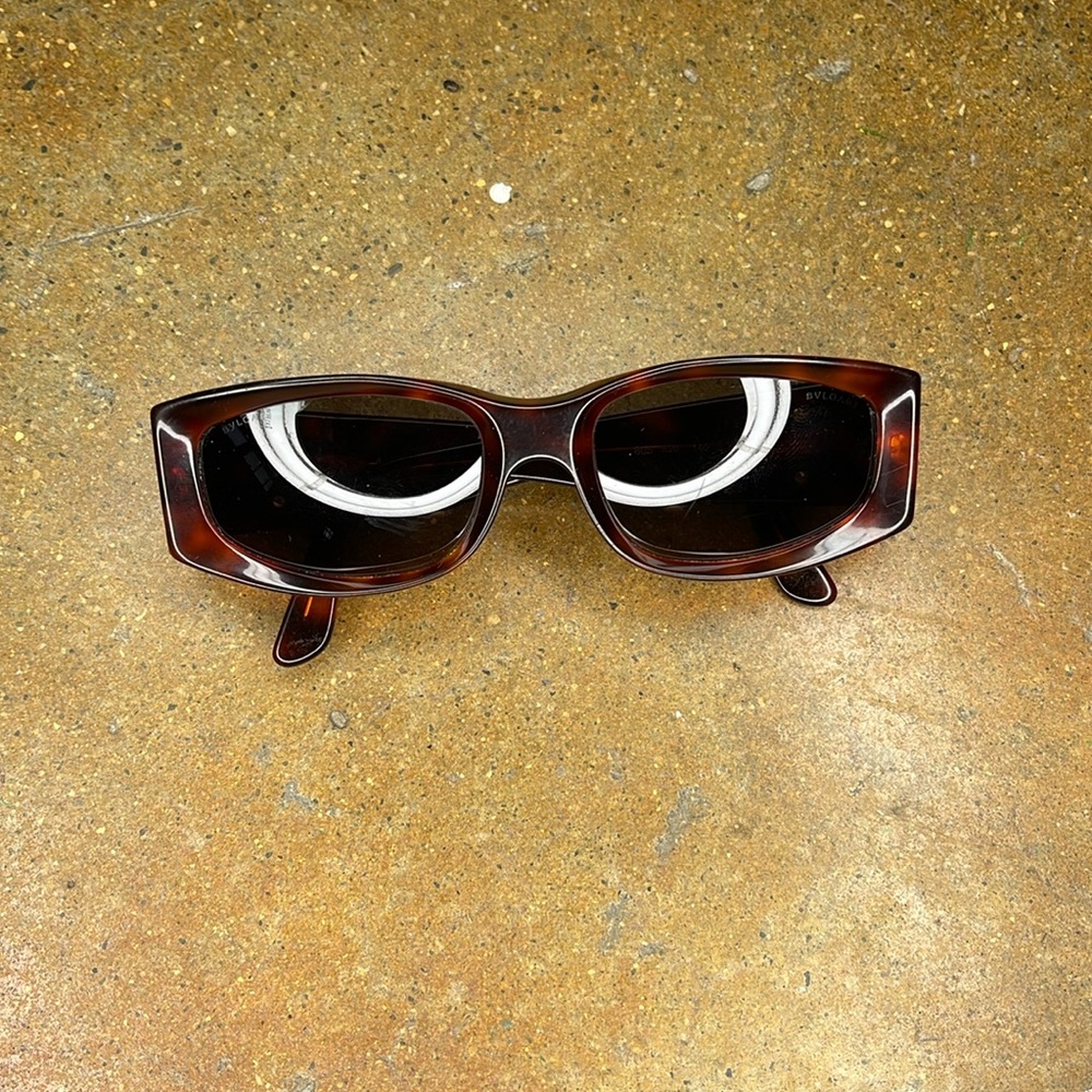 Vintage Bulgari tortoise shell sunglasses